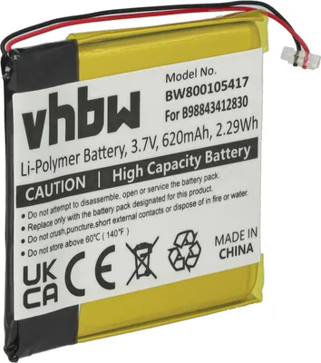 Produktbild von vhbw Akku Ersatz für Samsung B98843412830 für MP3-Player Musik Player (620 mAh, 3,7 V, Li-Polymer)