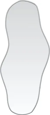 Obrázok produktu pre Nástenné zrkadlo strieborné 80x35 cm
