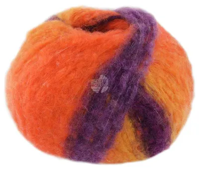 Produktbild von Lana Grossa - Gigante 0002 dunkelviolett gelb graulila orange blauviolett