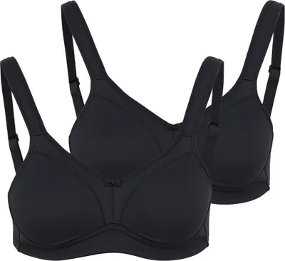 Produktbild von SUSA 2er Pack Comfort Topsy BH ohne Bügel Nahtlose Cups, Sorgt für sicheren Halt, Angenehm auf der Haut