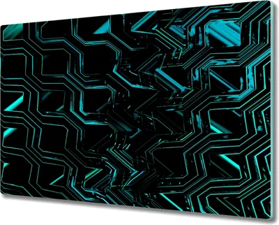 Produktbild von Coloray Hackbrett Herdabdeckplatte 80x52 cm Küchenbrett Kochplattenabdeckung Schneidebrett - abstrakte Grafik
