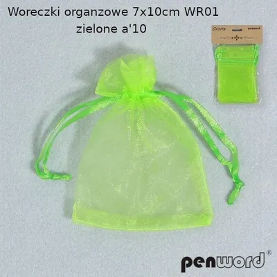 Produktbild von Woreczki organzowe jasnozielone 7x10cm 10szt