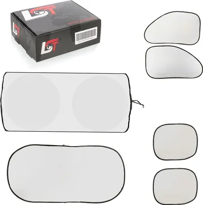 Produktbild von Sonnenschutz UV-Schutz 6tlg Scheibenabdeckung blickdicht für CITROEN PEUGEOT