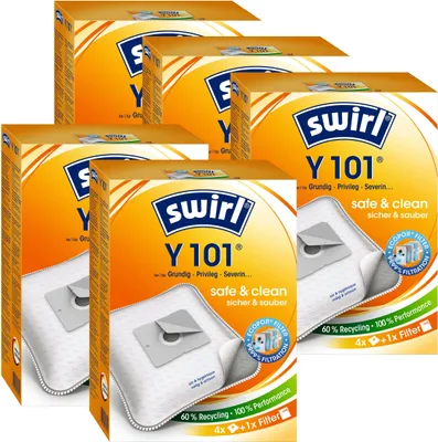 Produktbild von 5 x Swirl Y 101 MP Plus AirSpace Staubsaugerbeutel Staubbeutel Microvlies