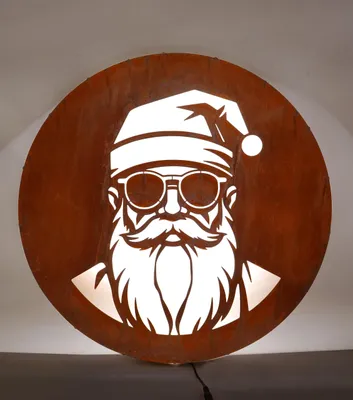Produktbild von Badeko Wandbild ,,Schneemann-Sepp“ inkl. LED in Edelrostoptik