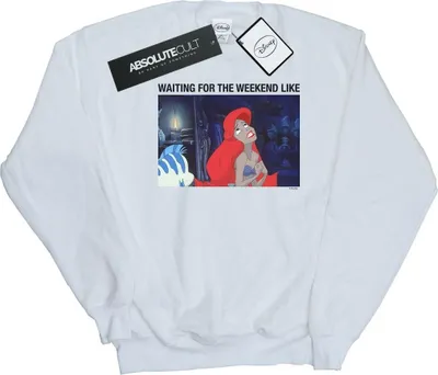 Produktbild von Disney - "The Little Mermaid Waiting For The Weekend" Sweatshirt für Herren BI17025 (XL) (Weiß)
