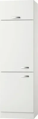 Produktbild von Optifit Kühlumbauschrank für 88er Einbaukühlschrank Lagos286 BxTxH 60 x 57,1 x 206,8 cm weiß glänzend zerlegt Anschlag r