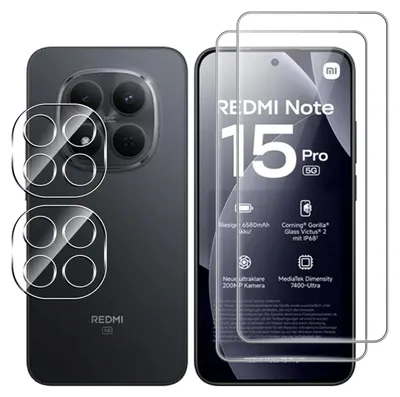 A product image showing a smartphone and protective screen protectors.