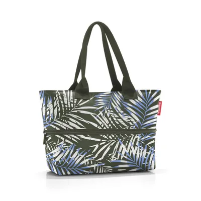 Produktbild von reisenthel shopper e1, Einkaufstasche, Tragetasche, Tasche, Polyestergewebe, Jungle Trail Green, 12 L, RJ5044