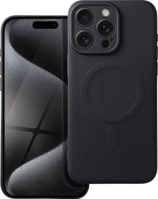 Produktbild von Case passend für iPhone 15 PRO MAX Silicone Mag Cover kompatibel mit MagSafe black