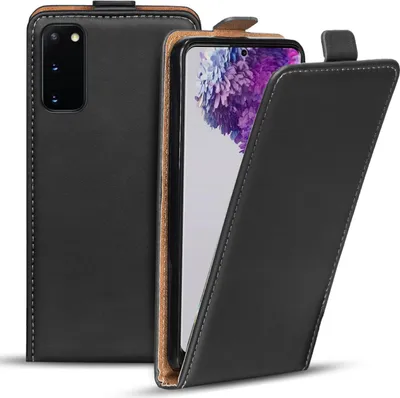 Produktbild von Conie Ultra Slim Klapp Tasche für Samsung Galaxy S20 schlanke Hülle Rundumschutz in Schwarz