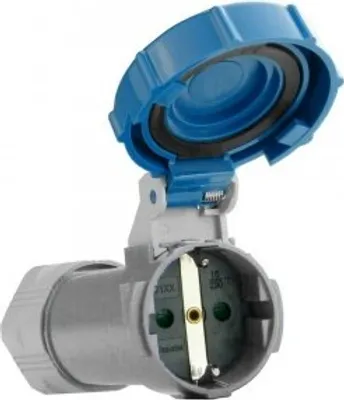Image de Prise de courant à contact de protection 230V 16A IP67 étanche Schuko Doktorvolt