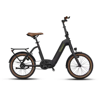 Produktbild von SachsenRAD E-Faltrad F3B Centro mit Rücktrittbremse, 20" E-Bike E-Klapprad,Faltbares E-Citybike bis 150 km, Herren Damen Elektrofahrrad
