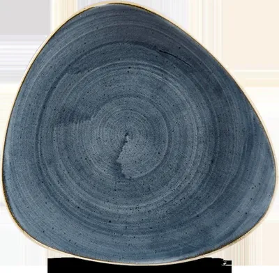 Produktbild von Churchill Super Vitrified Stonecast Blueberry Dreiecksteller, 26,5 cm, 12 Stück