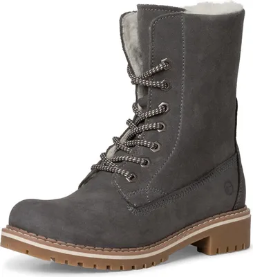Produktbild von Tamaris Lederstiefelette - Grau Leder : 37 : Normal Größe: 37 Weite: Normal