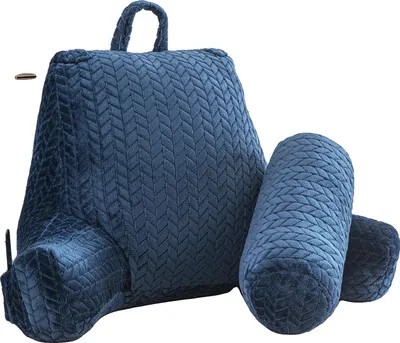 Immagine prodotto di Cuscino da lettura, Supporto ergonomico, Pratica tasca laterale, A-blu, 65x85cm