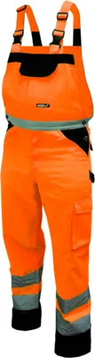 Produktbild von Reflektierende Latzhose, Größe L, orange