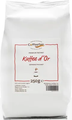 Produktbild von Coffeefair Premium Instant Kaffee d'Or 10 x 250g löslicher Instantkaffee