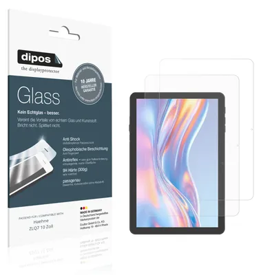 Image de 2x Protection ecrán pour Haehne ZLQ7 10 Zoll mat Verre souple Film Protecteur 9H dipos