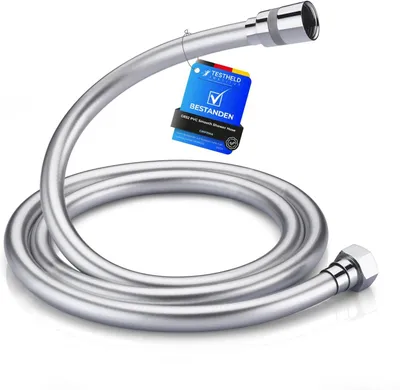 Produktbild von Duschschlauch - 1-5 m, Verdrillschutz. Duschschlauch - Silberfarben