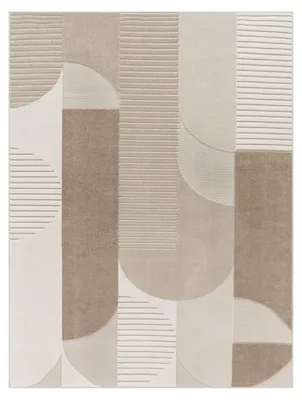Produktbild von Paco Home Outdoor Teppich Wetterfest Wohnzimmer Balkon Geometrisches Design Linien Kreise 160x230 cm