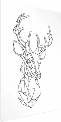 Produktbild von Posterpapier Poster - Geometric Deer 60x90 cm Tiere n-A-0784-ao-a