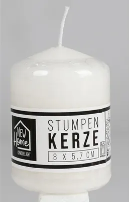 Produktbild von 6 Stück Stumpenkerzen 5,7x8cm 6er Set Dekoration Adventskranz 20h Brenndauer