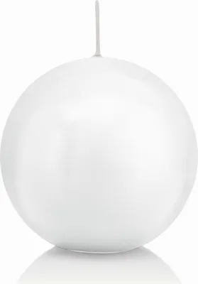 Produktbild von INNA-Glas Kugelkerze MAEVA, weiß, Ø7 cm, 16h - Germany - Dekorative Kerze