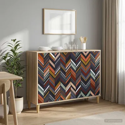 Obrázok produktu pre Maison Exclusive – Komoda OMMEN Sonoma, 102 x 33 x 75 cm, drevovláknitá doska