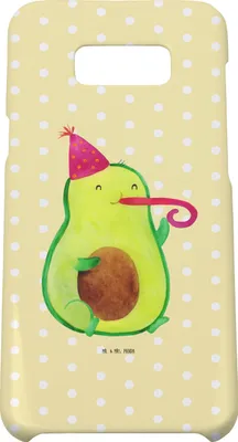 Produktbild von Mr. & Mrs. Panda Samsung Galaxy S8 plus Handyhülle  Avocado Feier - Gelb Pastell - Geschenk, Party, Handy, Fete, Tröte, Case, Hülle, Gute Laune, Geburtstag, Cover