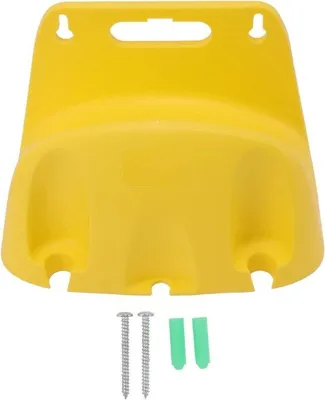 Image de Support mural en plastique pour arroseurs de jardin - jaune - 1 pièce