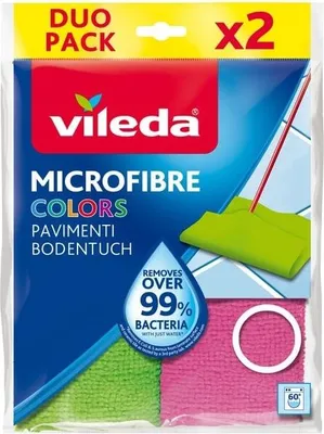 Produktbild von Vileda 151284, Mopp-Nasspads, Grün, Pink, Mikrofaser, 2 Stück(e), 400 mm, 500 mm