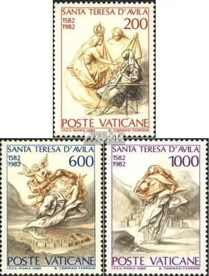 Produktbild von Briefmarken Vatikanstadt 1982 Mi 808-810 (kompl.Ausgabe) gestempelt Theresia von Avila