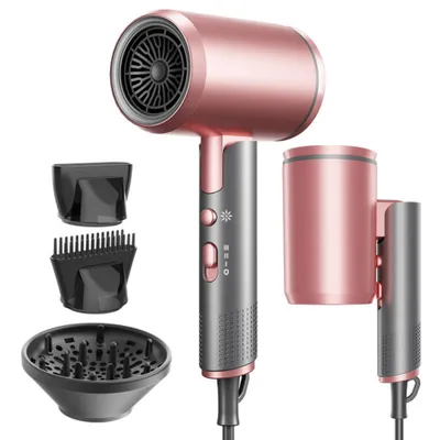 Produktbild von 2400W Profi Haartrockner Föhn Haarfön, geräuscharm, mit 300 Mio. Ionen, 3 Aufsätzen, klappbar & Überhitzungsschutz