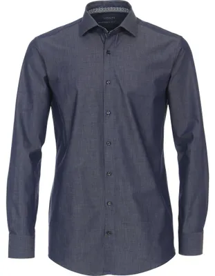 Produktbild von Venti - Modern Fit - Herren Langarm Hemd (123963500), Größe:36, Farbe:Blau (100)