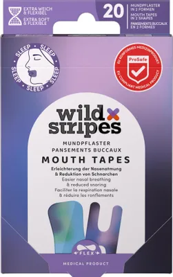 Image de Wild Stripes Pansements Mouth Tapes Sunset 20 pcs