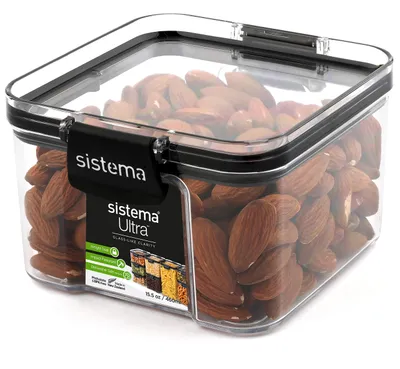 Immagine prodotto di Contenitore ermetico di alta qualità | Contenitore da 460 ml con coperchio | Impilabile