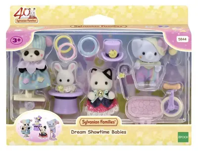 Produktbild von Sylvanian Families 40. Jubiläum: Fröhliche Babyparade Figurenset, Spielfiguren, Spielfigur, Figur, 5844