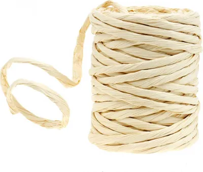 Produktbild von Papierkordel Natur 6mm 23m Bastelband Dekoschnur
