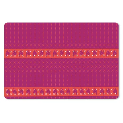 Produktbild von MuchoWow® Schreibtischunterlage Elefant - Design - Rosa 60x40 cm - XXL Mauspad - Großes Mauspad