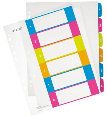 Obrázok produktu pre Leitz 12420000, Číselný zápisník, Polypropylén (PP), Viacfarebný, Portrét, A4 Maxi, 0.3 mm