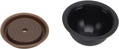 Image de Dosettes de café réutilisables, 5 capsules vides, noir