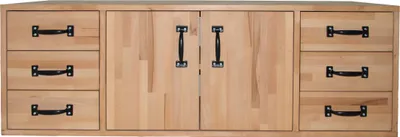 Image de Armoire en hêtre massif pour établi 2000–2500 mm – Rangement Profi