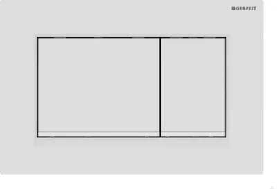 Produktbild von GEBERIT SIGMA30 WC Betätigungsplatte 2-Mengenspülung, weiß matt