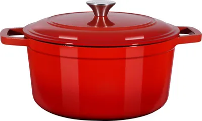 Obrázek produktu pro VEVOR smaltovaný litinový pekáč, holandská trouba o objemu 5,68 l na pečení kváskového chleba, robustní hrnec s poklicí a 2 držadly, vhodný do 260 °C, ohnivý hrnec na vaření a pečení