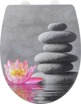 Image de Siège WC Water Lily avec relief