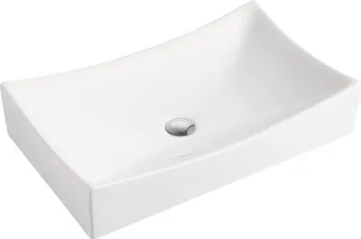 Produktbild von Beitz & Walz AqvaCeramica Aufsatzbecken eckig 650 x 390 mm weiß