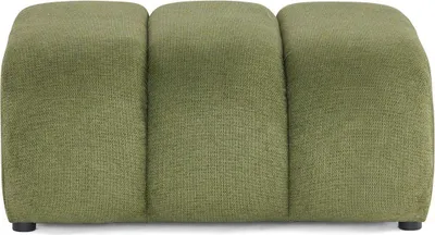 Image de Lisa Design Debbie - pouf en tissu texturé , Vert