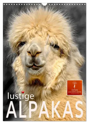 Produktbild von Lustige Alpakas (Wandkalender 2027 DIN A3 hoch), CALVENDO Monatskalender