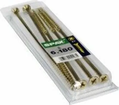 Produktbild von Spax Universalschrauben 6.0 x 180 mm PZ 3 - 5 Stk.